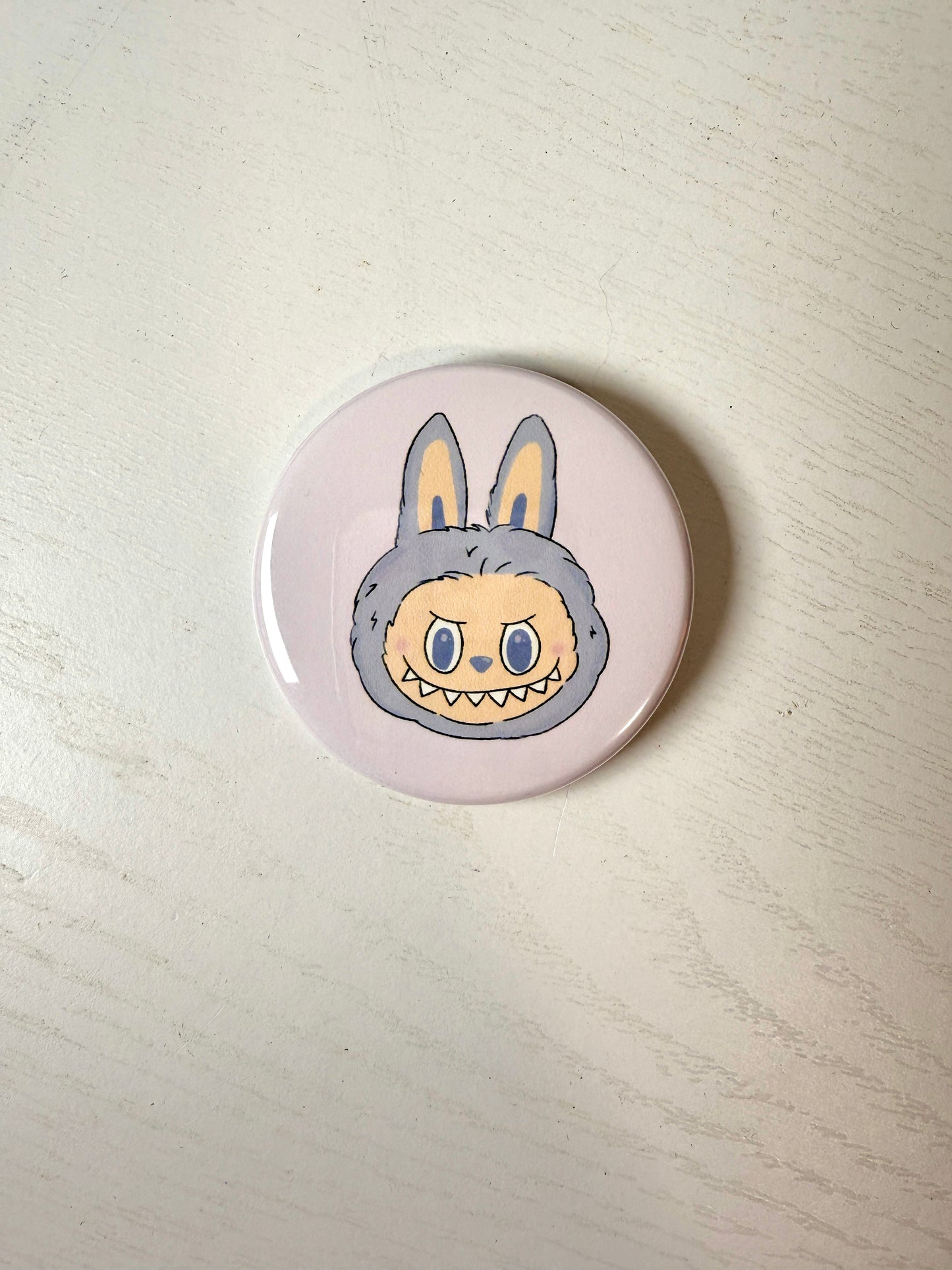 Cute Monster Labubu Art Pinback Button