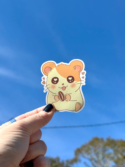 Hamtaro Sticker- Cute illustrated vinyl sticker